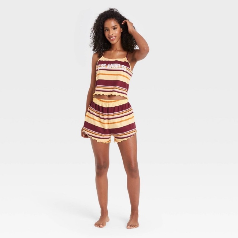 3/$20 - Weekend Soul Los Angeles Pajama Set, S - Picture 2 of 7